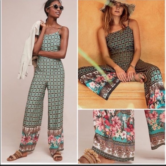 FARM Rio Green Patterned Jumpsuit - Picture 7 of 7